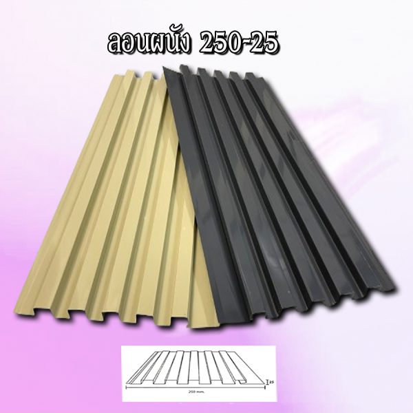 ฝ้า/ผนัง ลูกฟูก ลอน 250-25