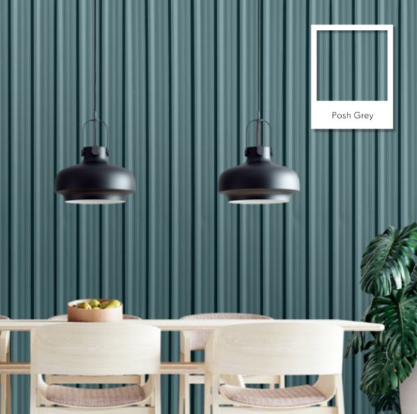 Posh Grey SRI 23 Colorbond® แซนวิช พาเนล